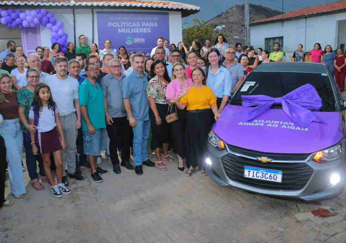 Orós inaugura Casa da Mulher Oroense e fortalece políticas de proteção às mulheres com entrega de viatura